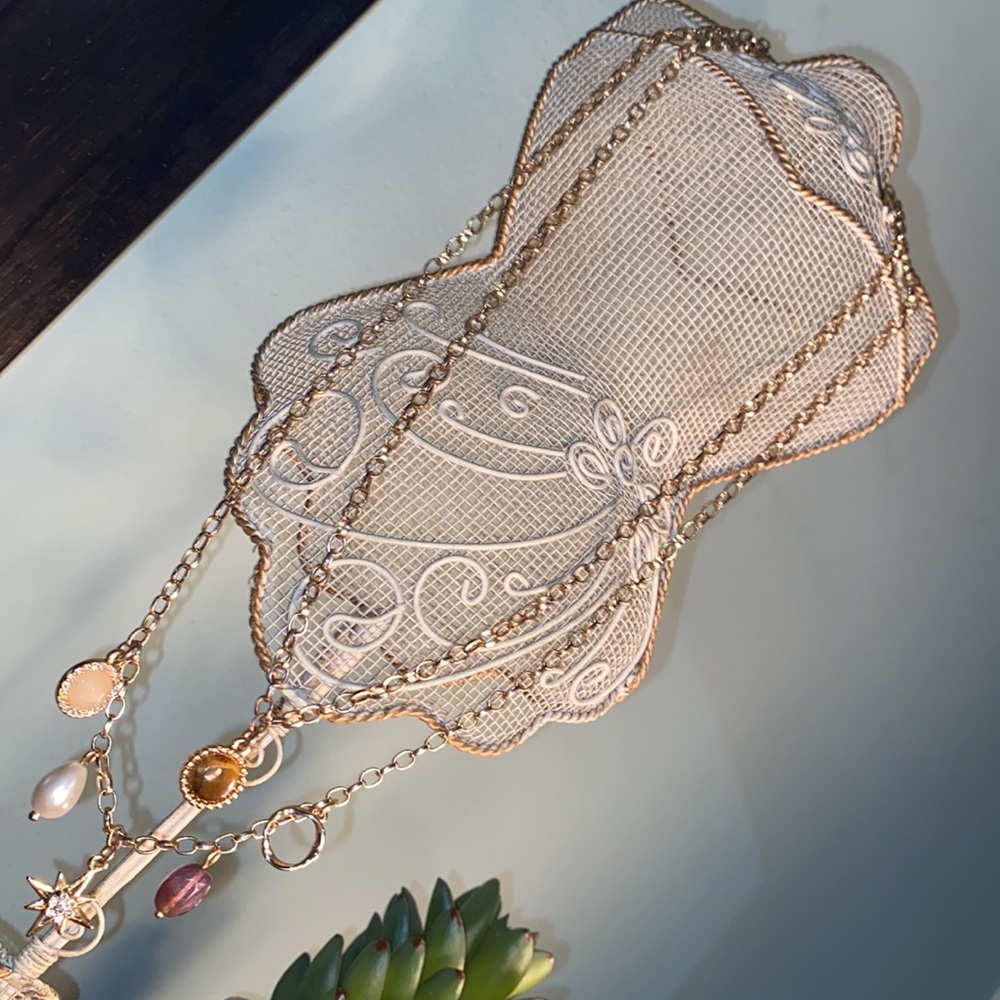 Talbots Double Layer Charm Necklace - image 5